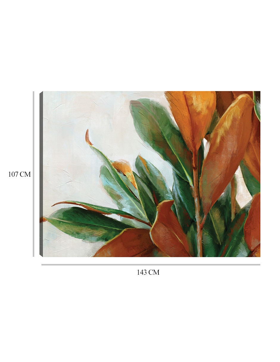 Cuadro decorativo Tonos de cobre técnica mixta Floración 9