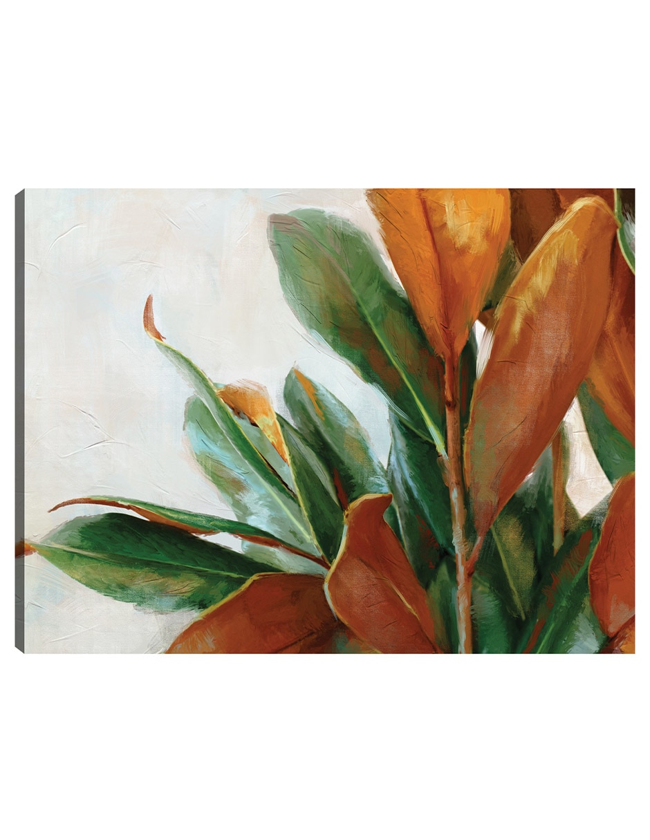 Cuadro decorativo Tonos de cobre técnica mixta Floración