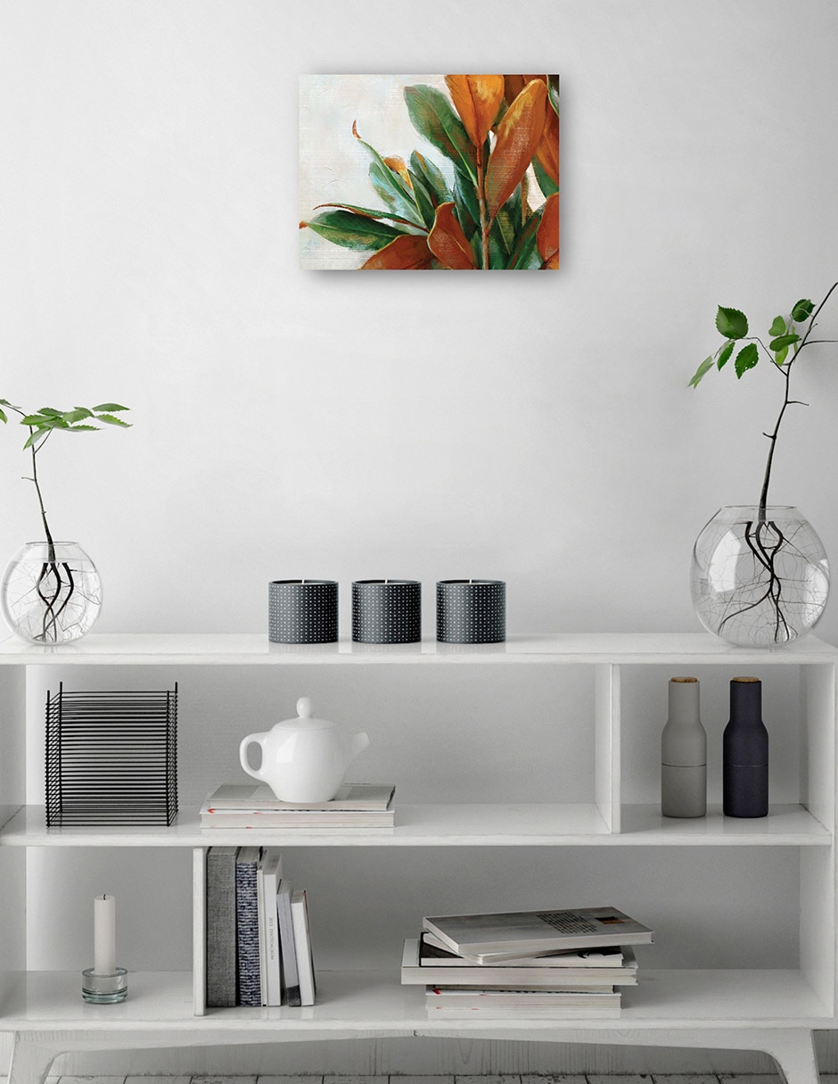 Cuadro decorativo Tonos de cobre técnica mixta Floración 2