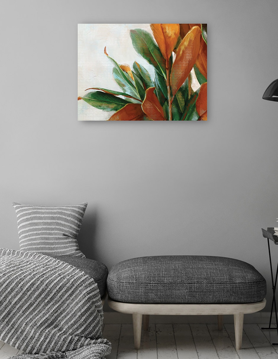 Cuadro decorativo Tonos de cobre técnica mixta Floración 4