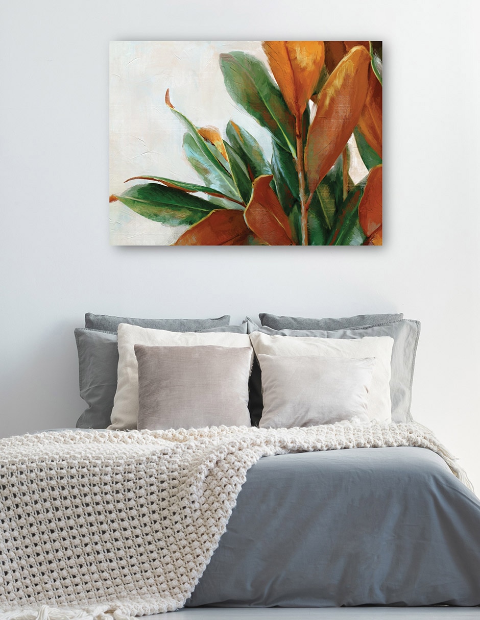 Cuadro decorativo Tonos de cobre técnica mixta Floración 5