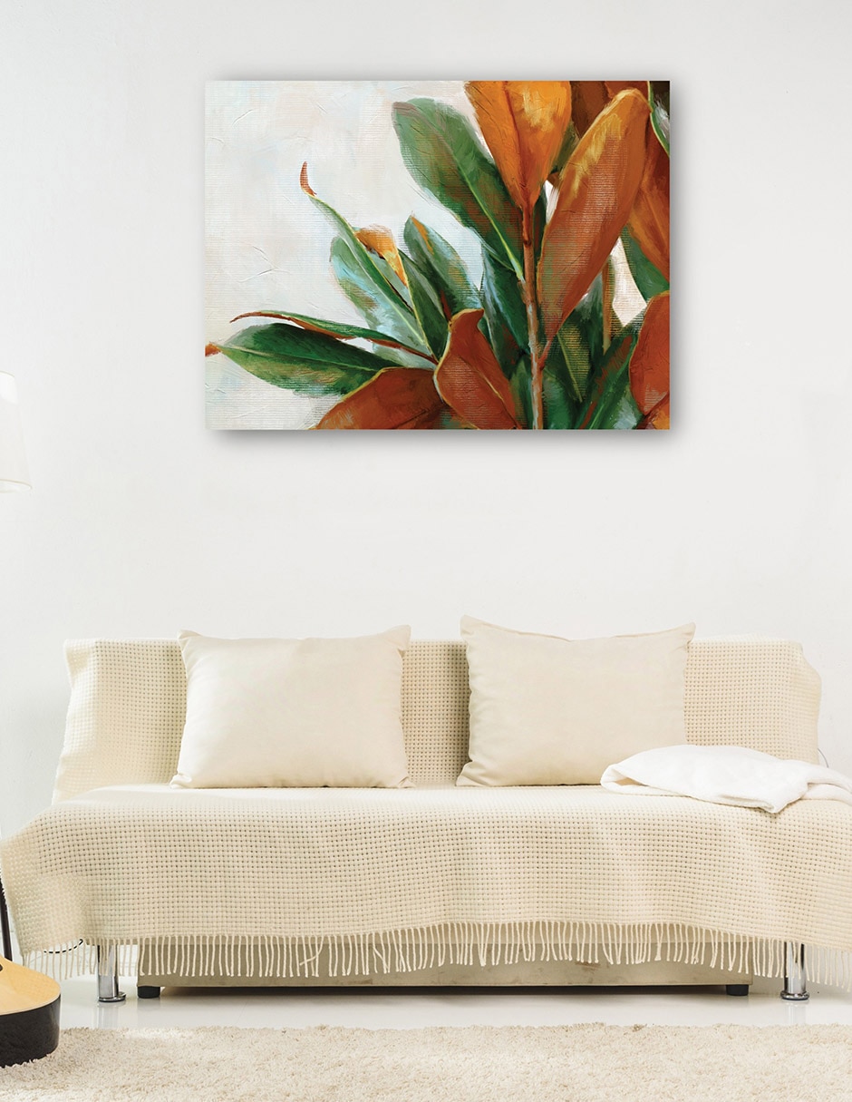 Cuadro decorativo Tonos de cobre técnica mixta Floración 6