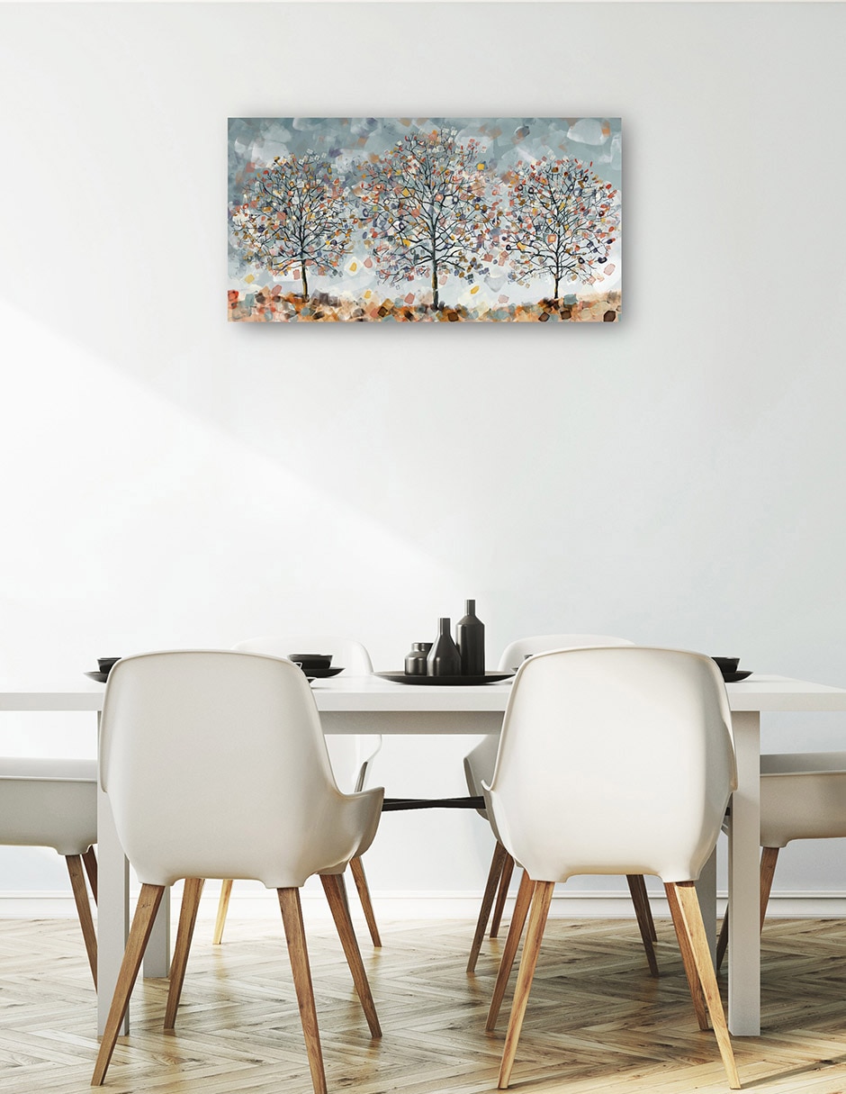 Cuadro decorativo Tres árboles técnica mixta Árboles 5