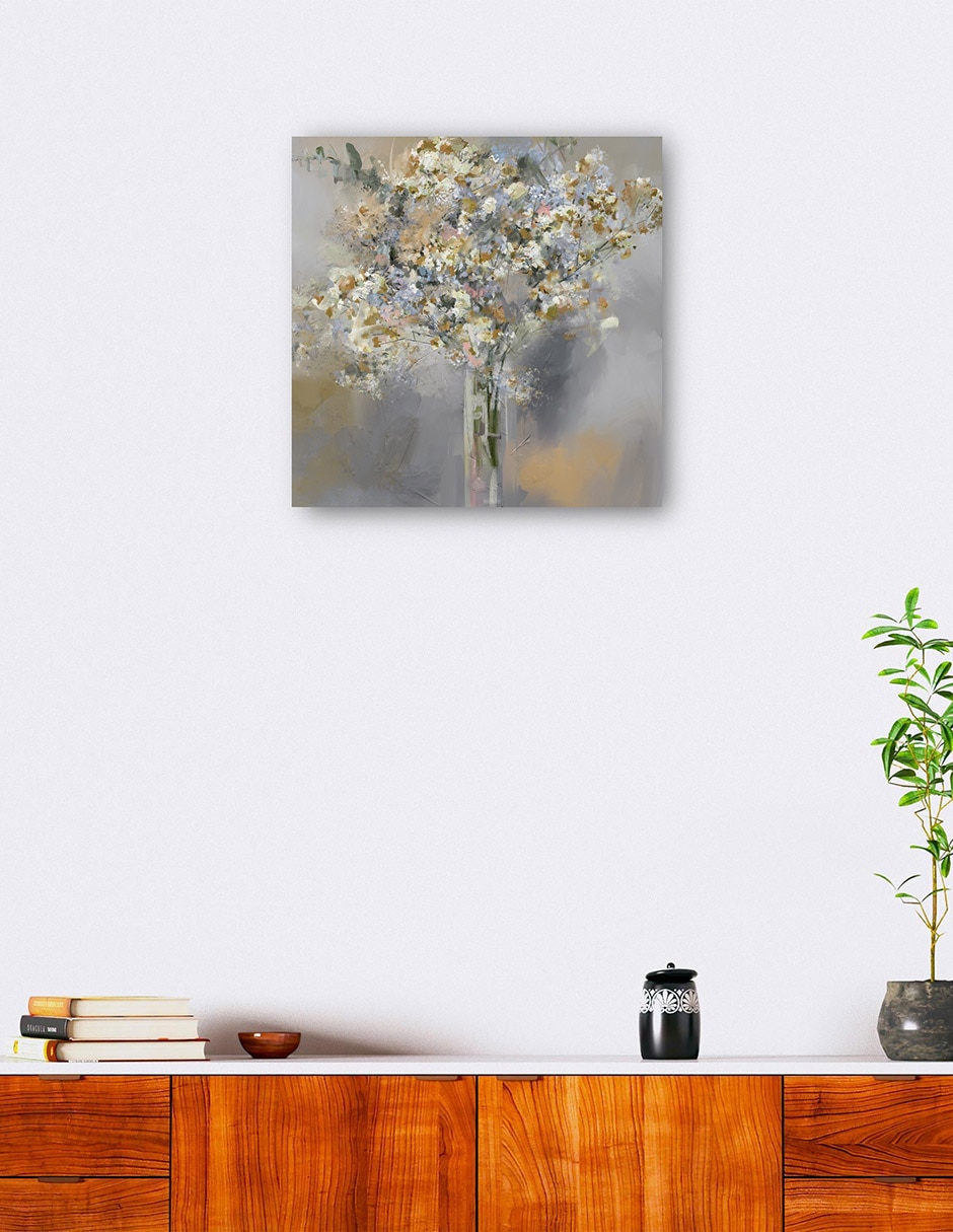 Cuadro decorativo Tribeca I Oro técnica mixta Floreros 6