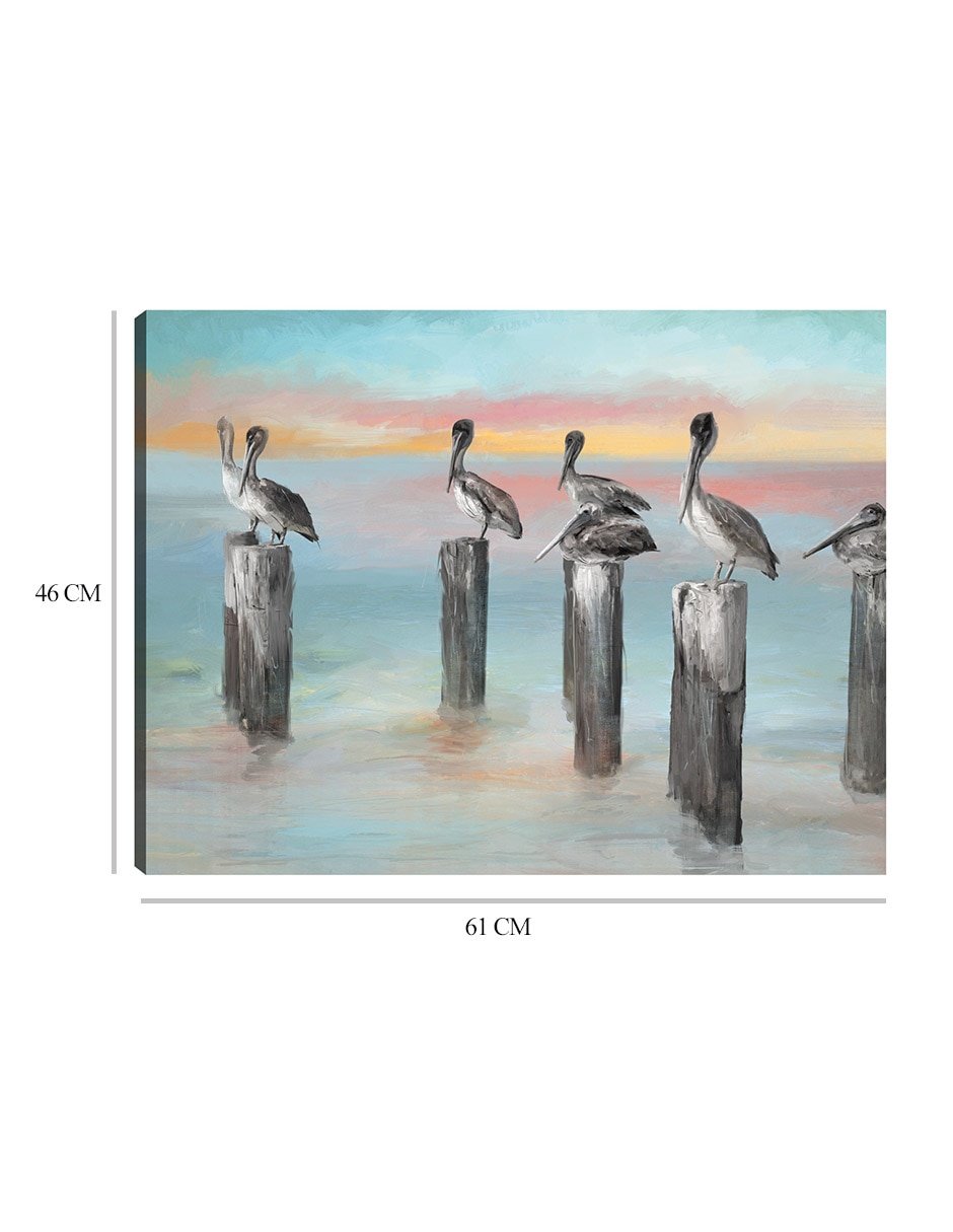 Cuadro decorativo Sorbete de amanecer técnica mixta Aves Silvestres 2