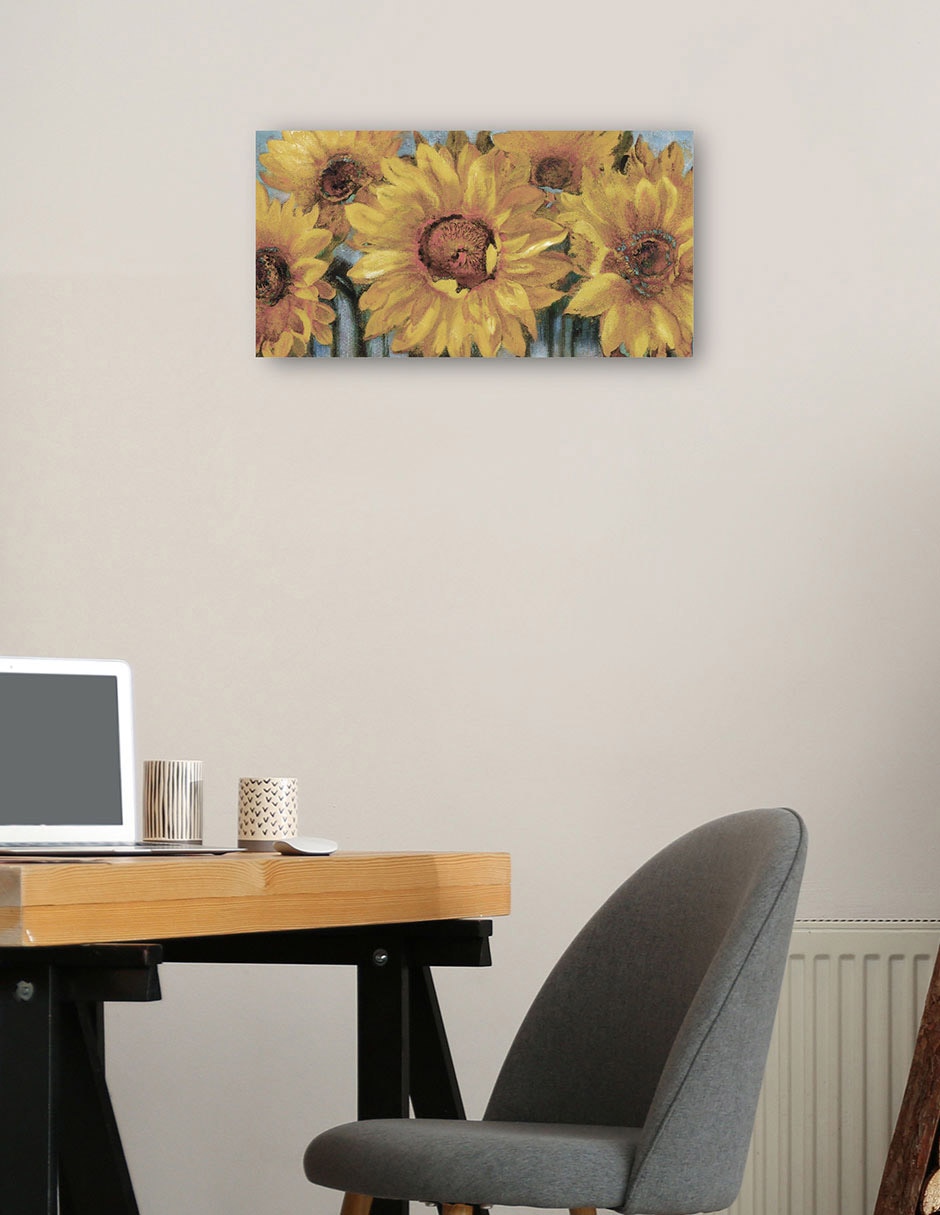 Cuadro decorativo Sunburst I Suave técnica mixta Girasoles 2