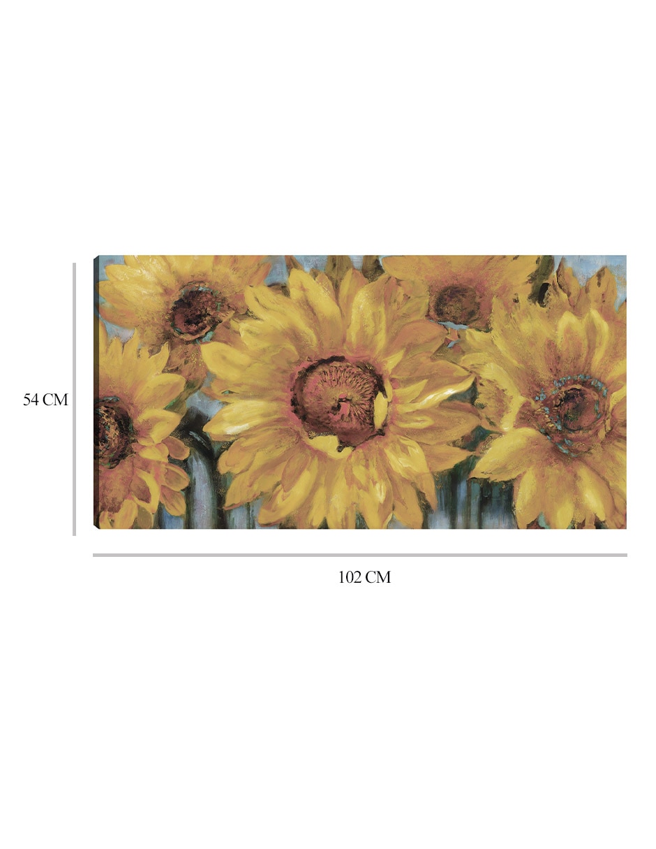 Cuadro decorativo Sunburst I Suave técnica mixta Girasoles 2