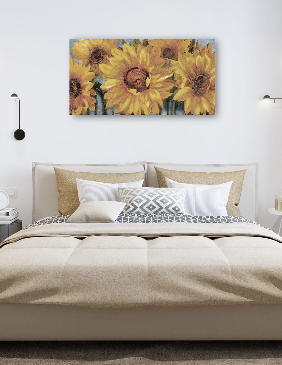 Cuadro decorativo Sunburst I Suave técnica mixta Girasoles 6