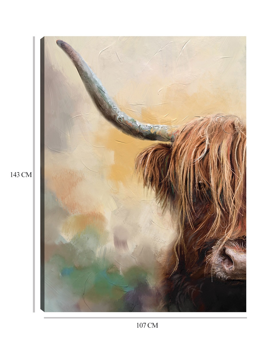 Cuadro decorativo Tierras altas técnica mixta Animales Domésticos 2