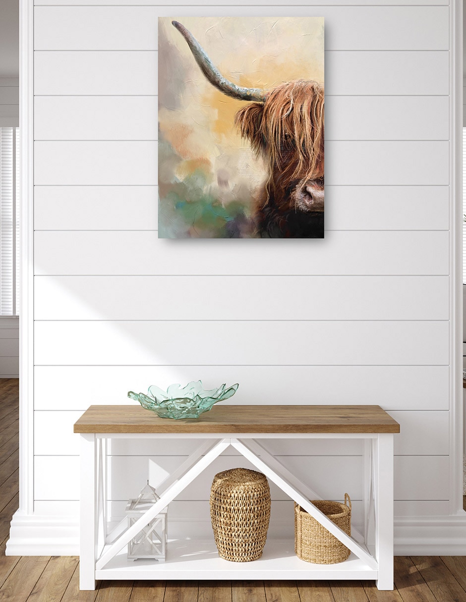 Cuadro decorativo Tierras altas técnica mixta Animales Domésticos 4