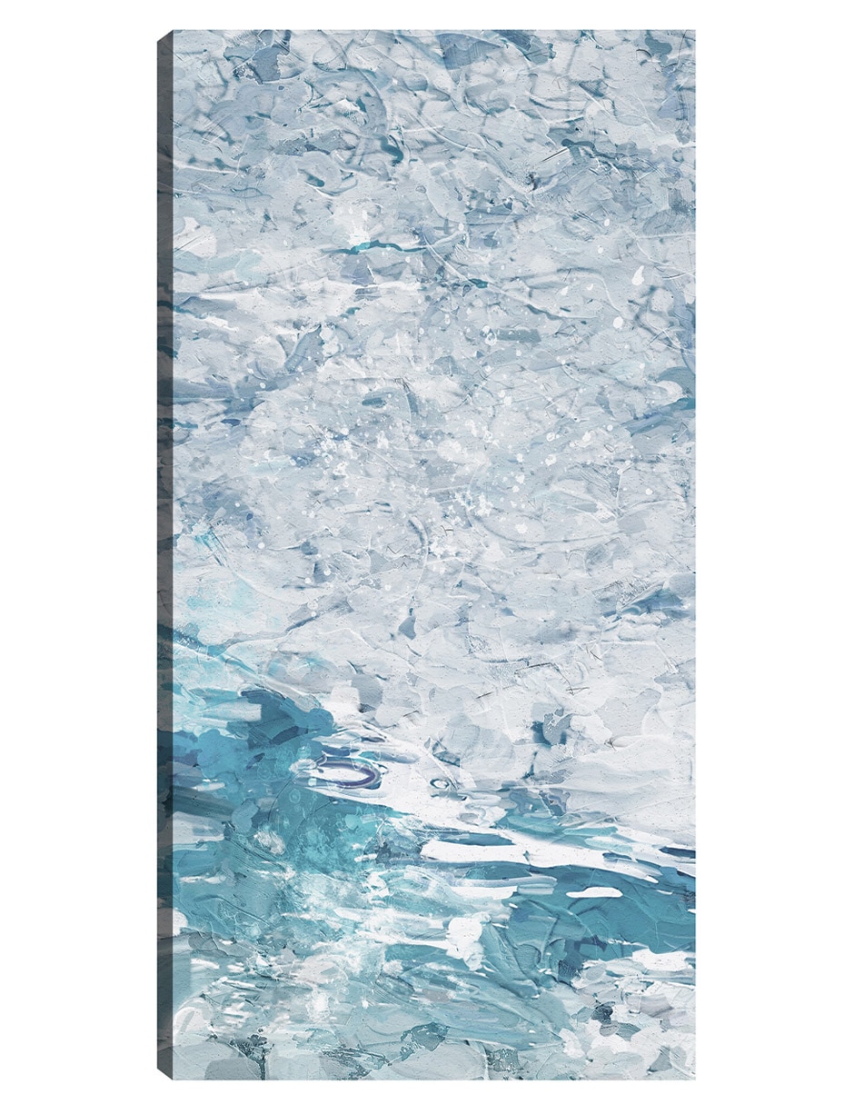 Cuadro decorativo Tranquilidad azul técnica mixta Inspiración