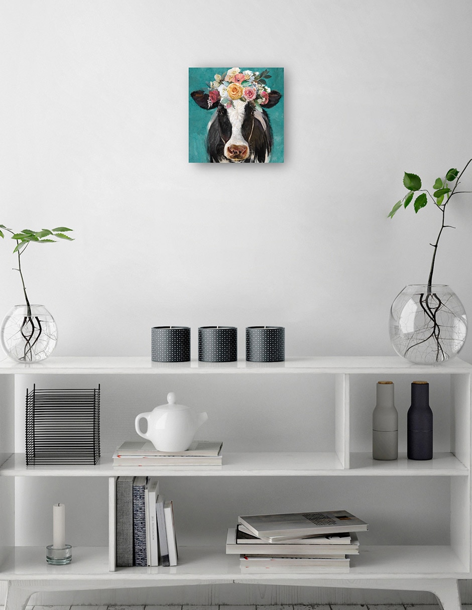 Cuadro decorativo Vacas de lujo II técnica mixta Animales Domésticos 3