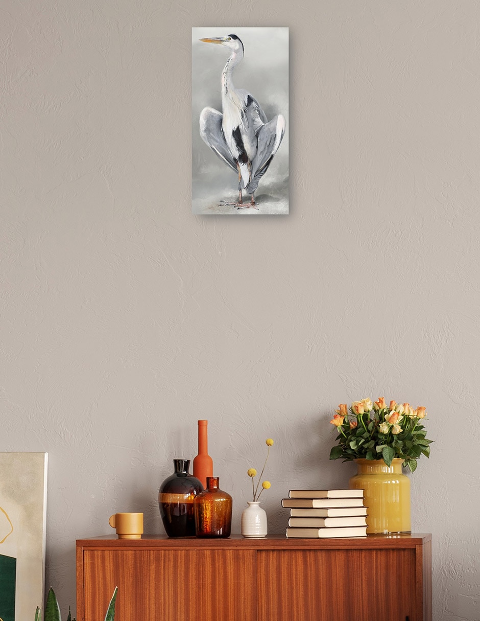 Cuadro decorativo Vigilancia II técnica mixta Aves Silvestres 3