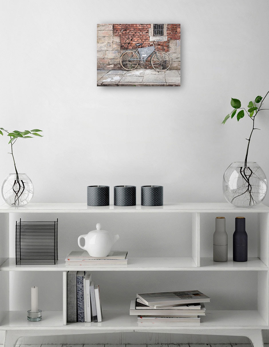 Cuadro decorativo técnica mixta Lugares 2