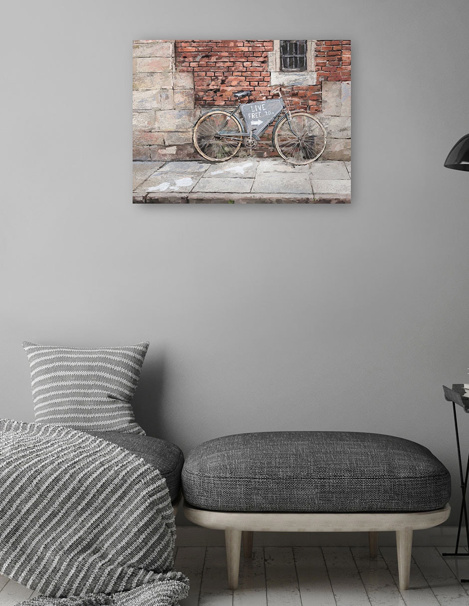 Cuadro decorativo técnica mixta Lugares 4