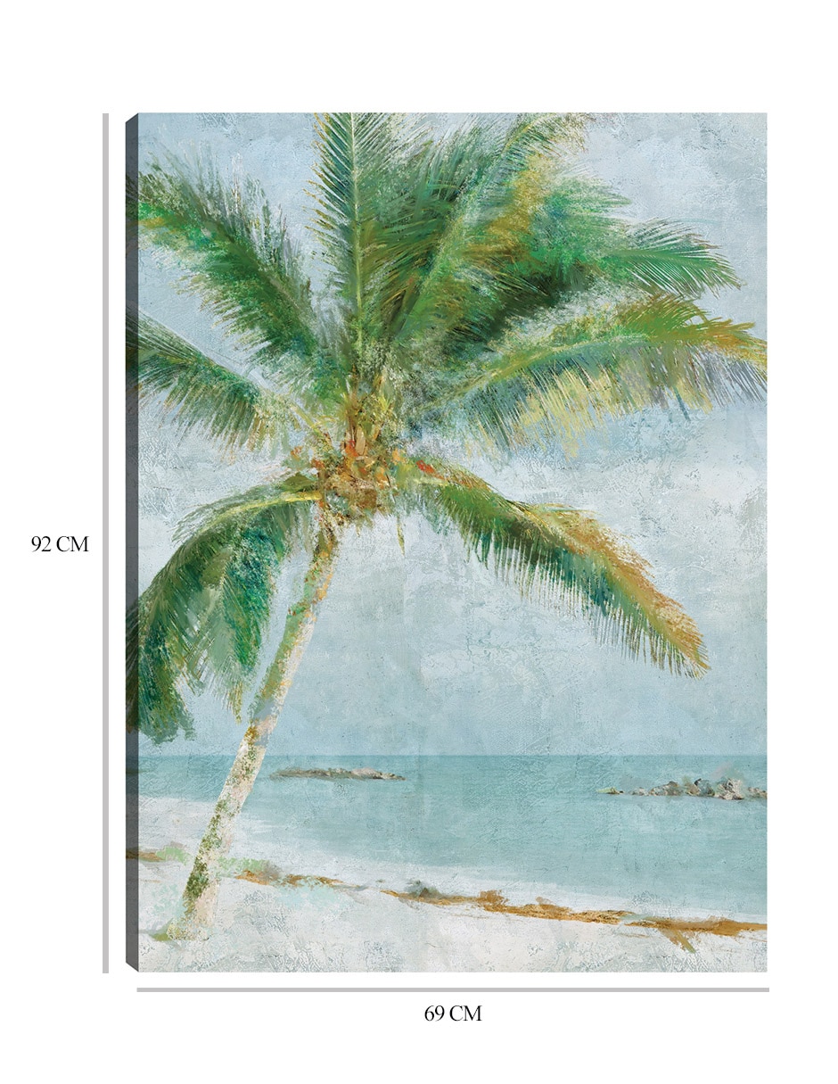 Cuadro decorativo Vibraciones de la isla técnica mixta Trópico 9