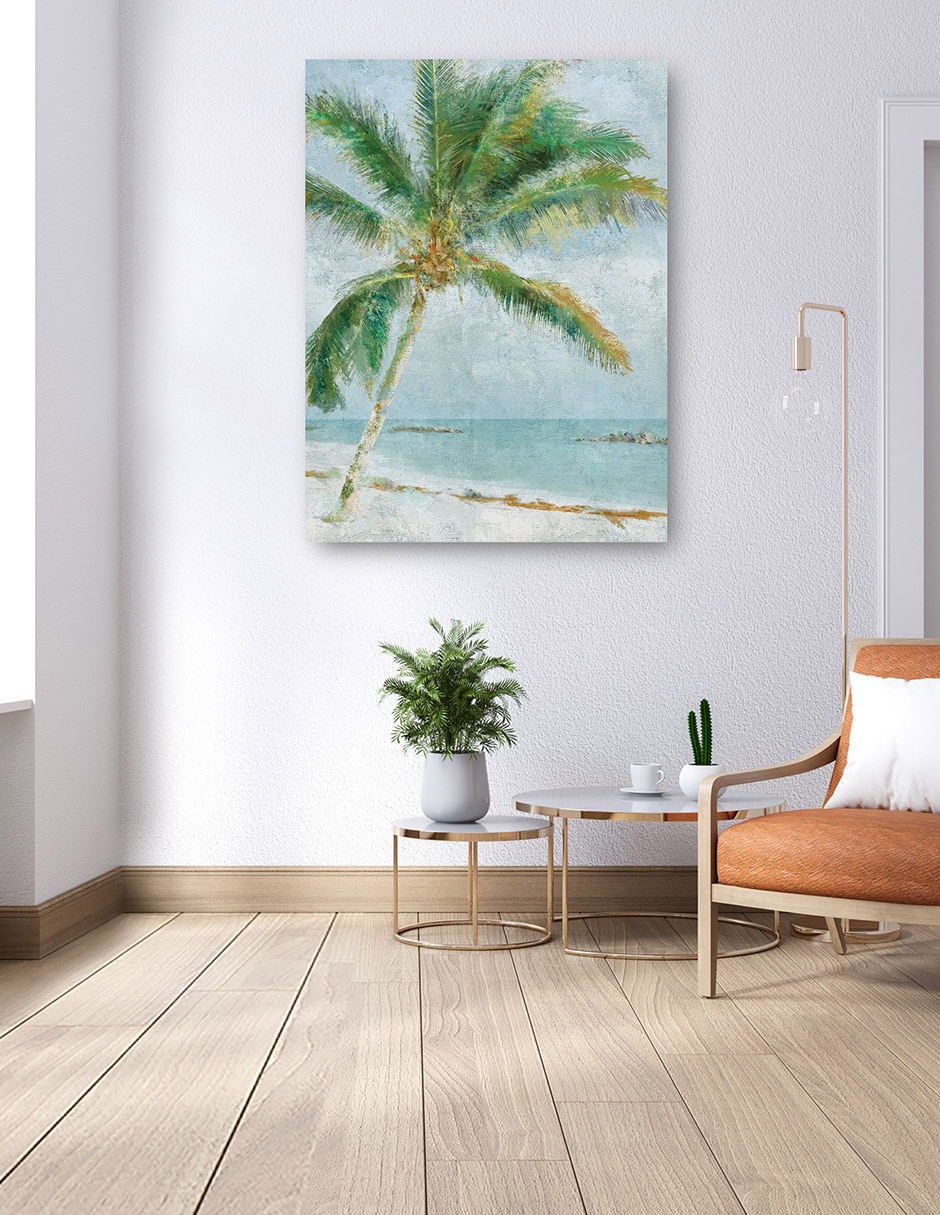 Cuadro decorativo Vibraciones de la isla técnica mixta Trópico 6