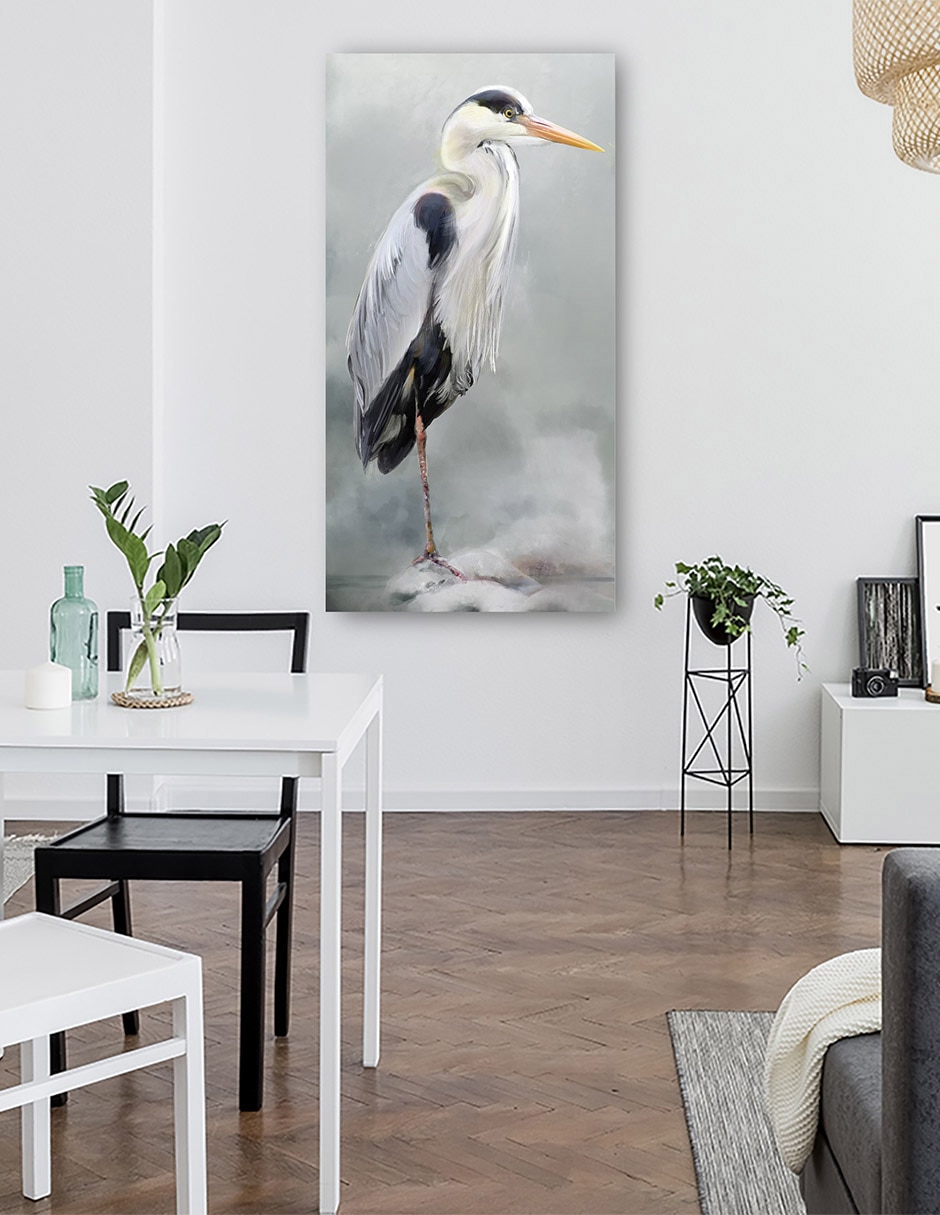 Cuadro decorativo Vigilancia I técnica mixta Aves Silvestres 6