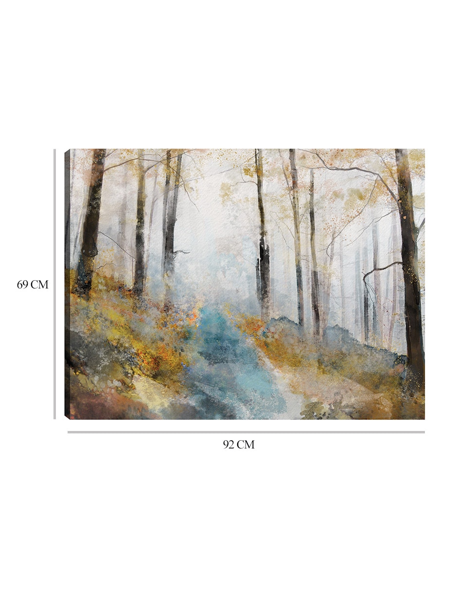 Cuadro decorativo Viaje suave técnica mixta Caminos 2
