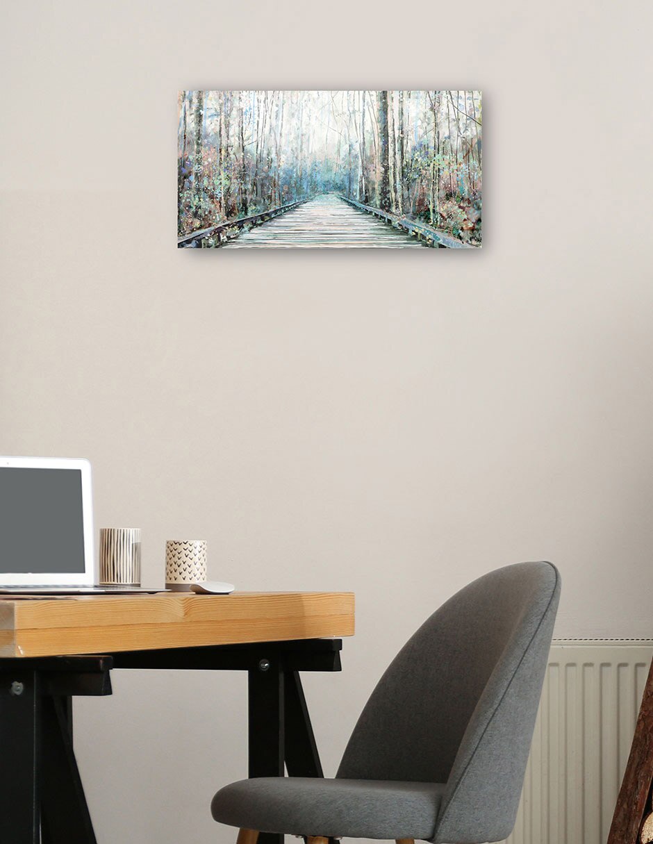 Cuadro decorativo Viaje de verano técnica mixta Caminos 3