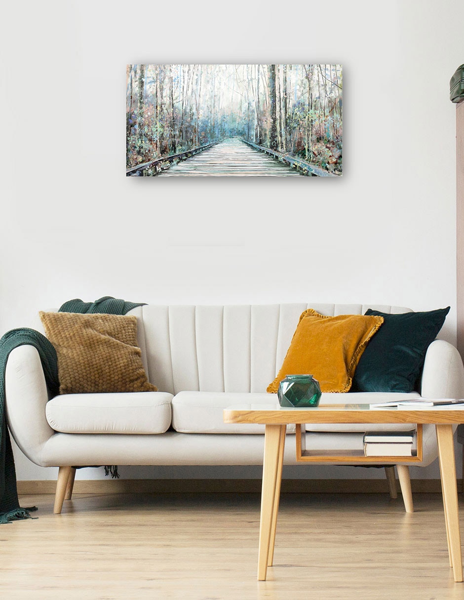 Cuadro decorativo Viaje de verano técnica mixta Caminos 6
