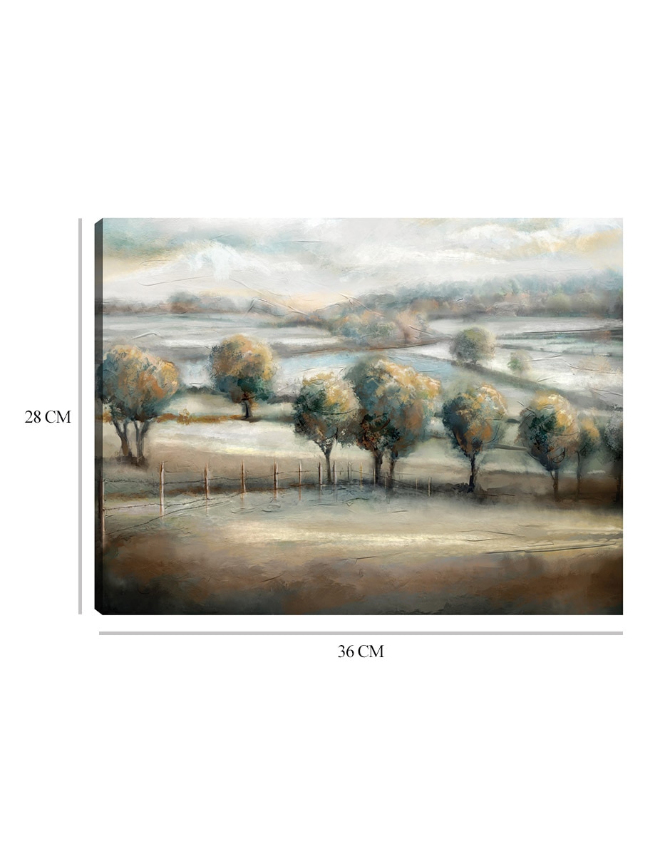 Cuadro decorativo Visión Pastoral I técnica mixta Campos 2