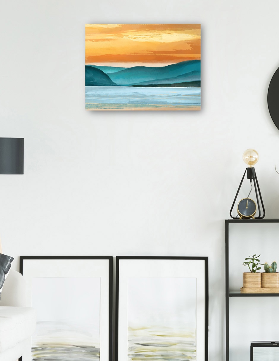 Cuadro decorativo Vista Ámbar técnica mixta Lagos 3