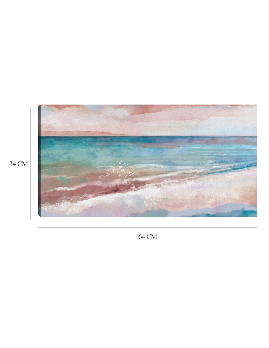 Cuadro decorativo Vista Costera técnica mixta Playas 2
