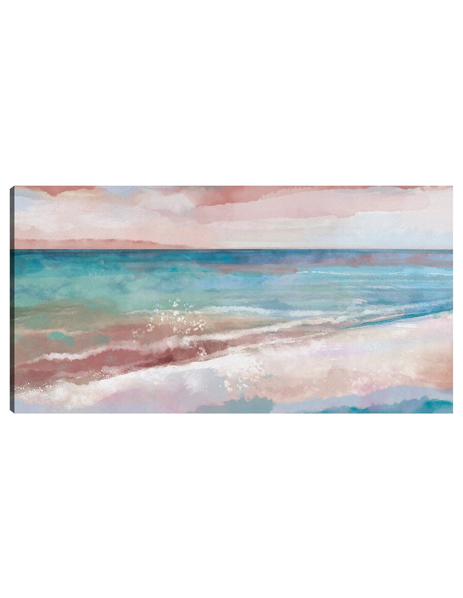 Cuadro decorativo Vista Costera técnica mixta Playas Cuadro decorativo Vista Costera técnica mixta Playas