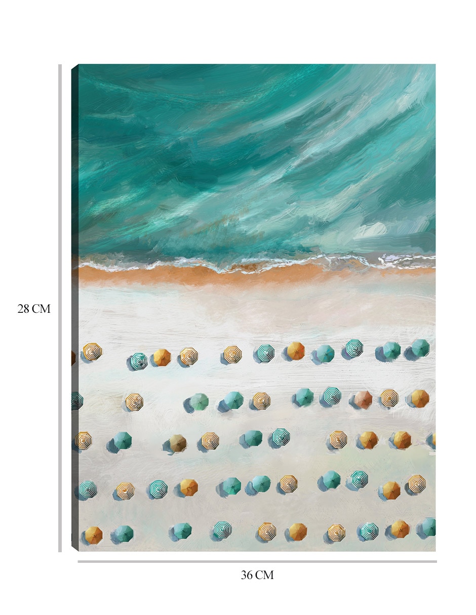 Cuadro decorativo Vista perfecta II técnica mixta Playas 3