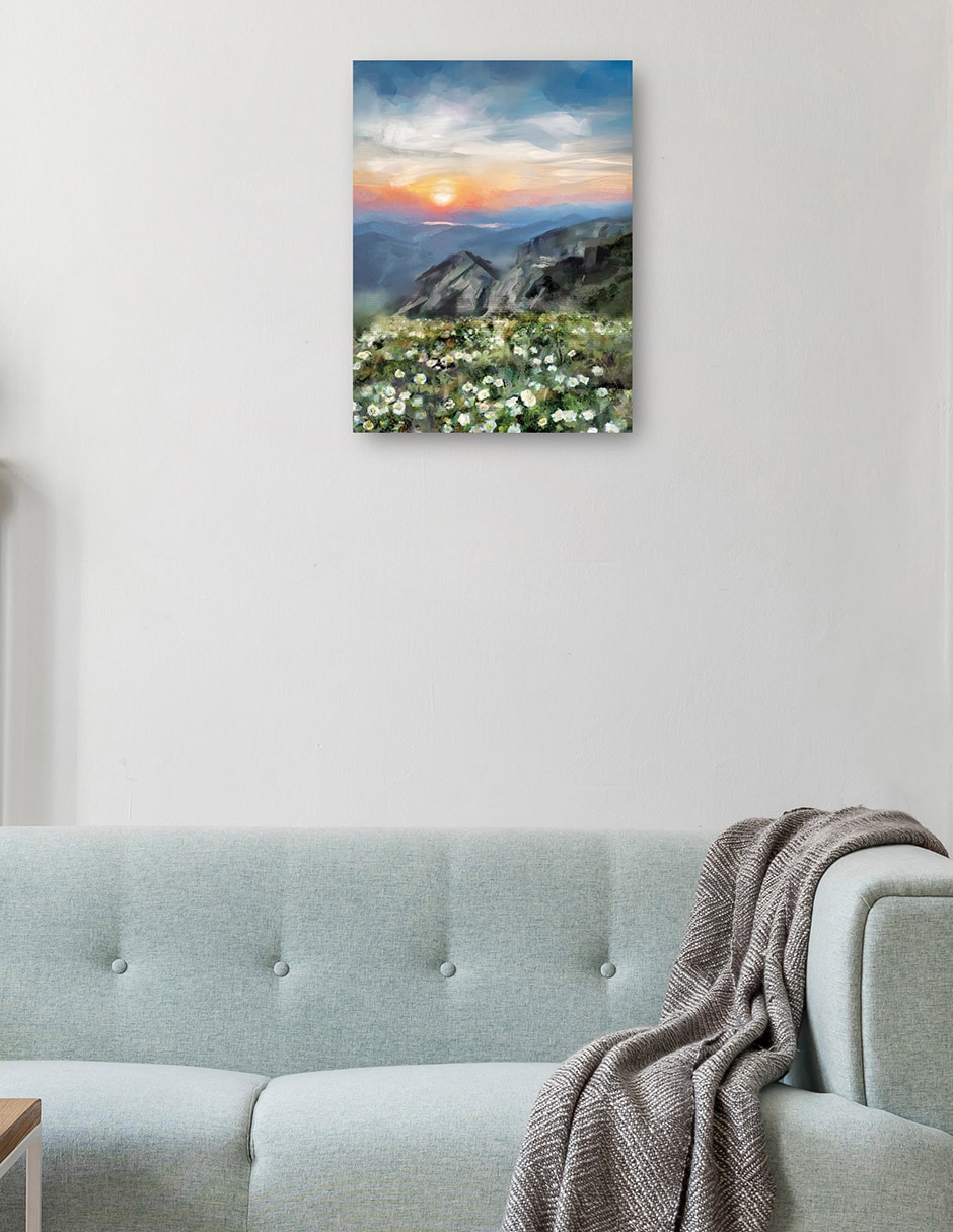 Cuadro decorativo Vista de la montaña técnica mixta Lagos 2