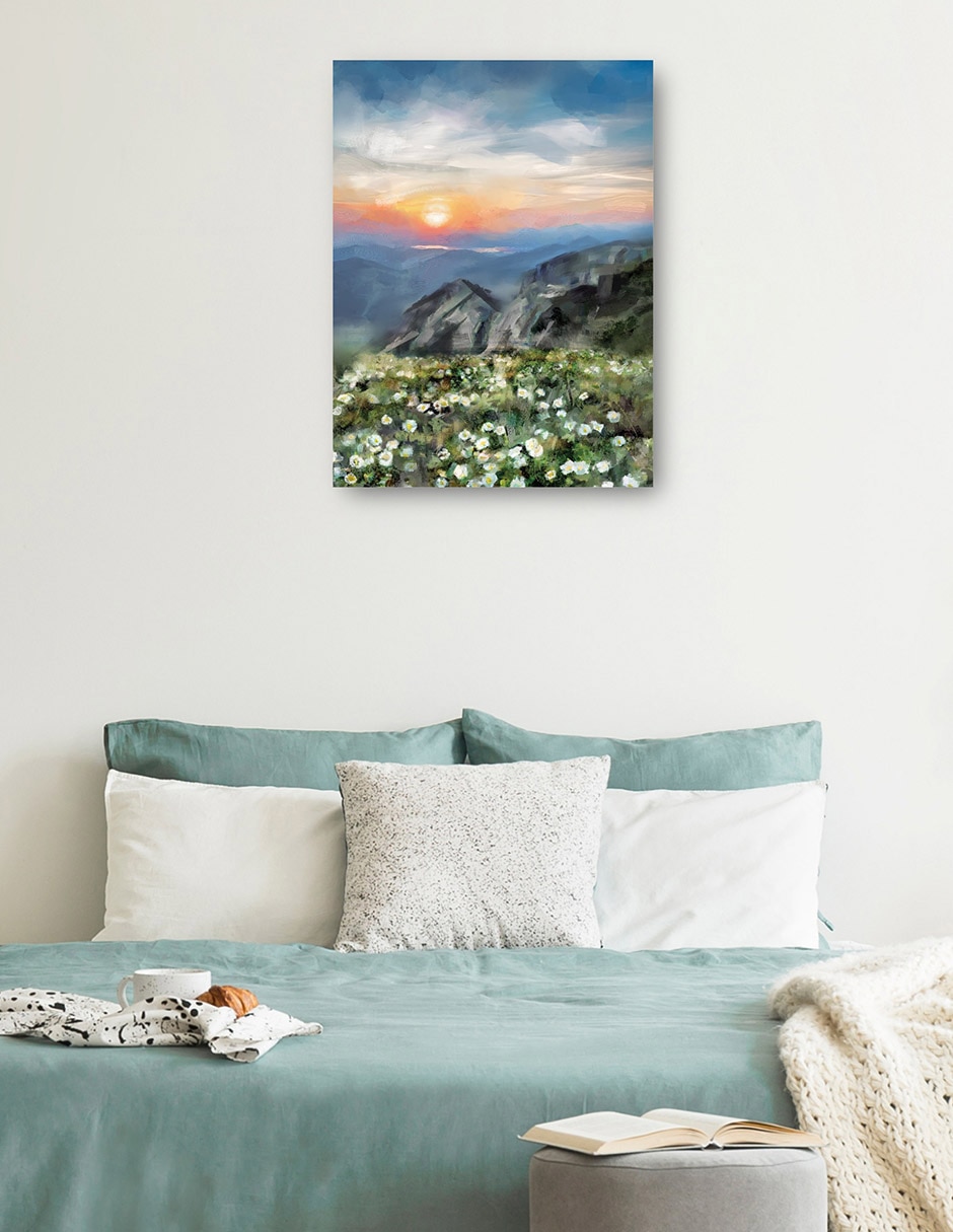Cuadro decorativo Vista de la montaña técnica mixta Lagos 3