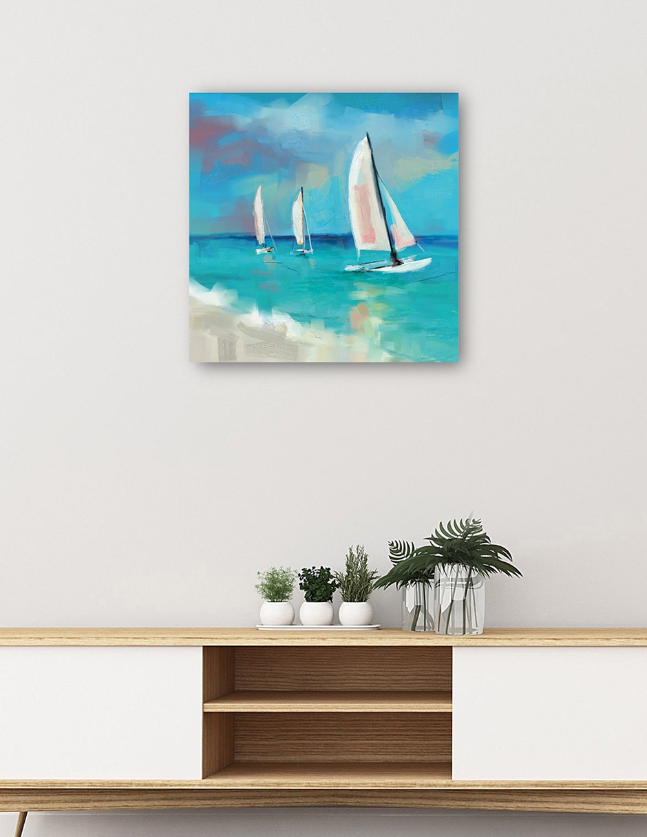 Cuadro decorativo Viento en popa técnica mixta Navegación 5