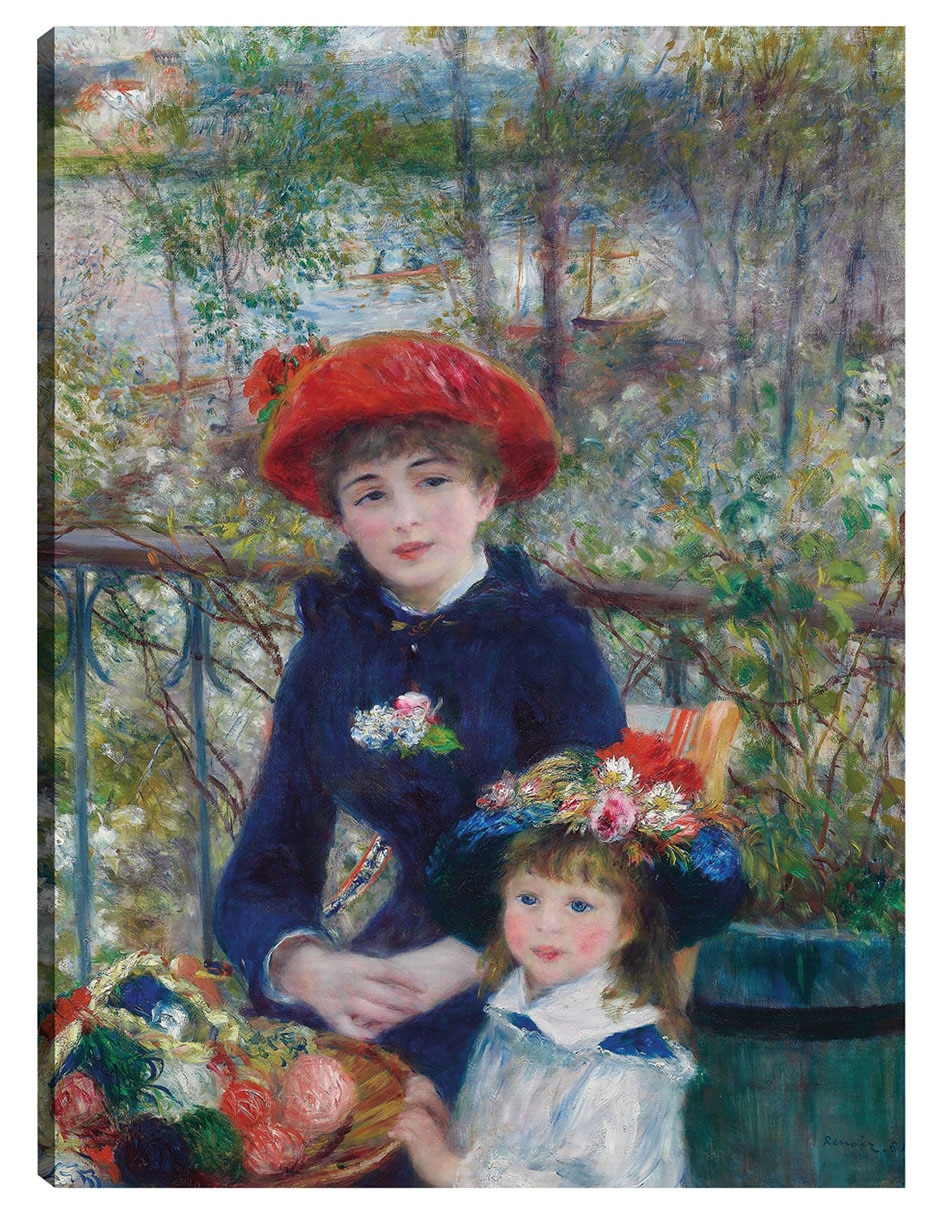 Cuadro decorativo Dos hermanas (en la terraza) (1881) técnica mixta Retratos