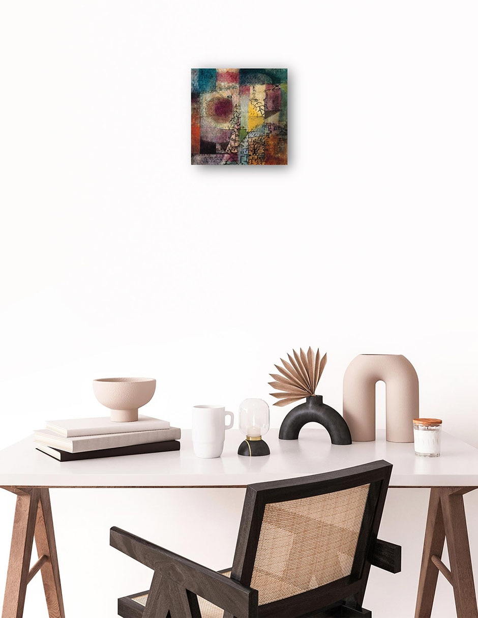 Cuadro decorativo técnica mixta Formas 2