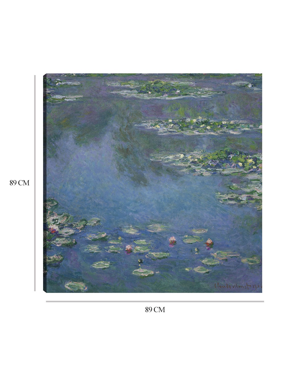 Cuadro decorativo Lirios de agua (1906) técnica mixta Lagos 2