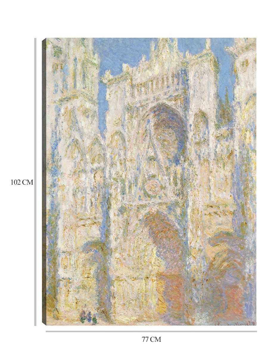 Cuadro decorativo Catedral de Rouen, fachada oeste, luz del sol (1894) técnica mixta Lugares 2