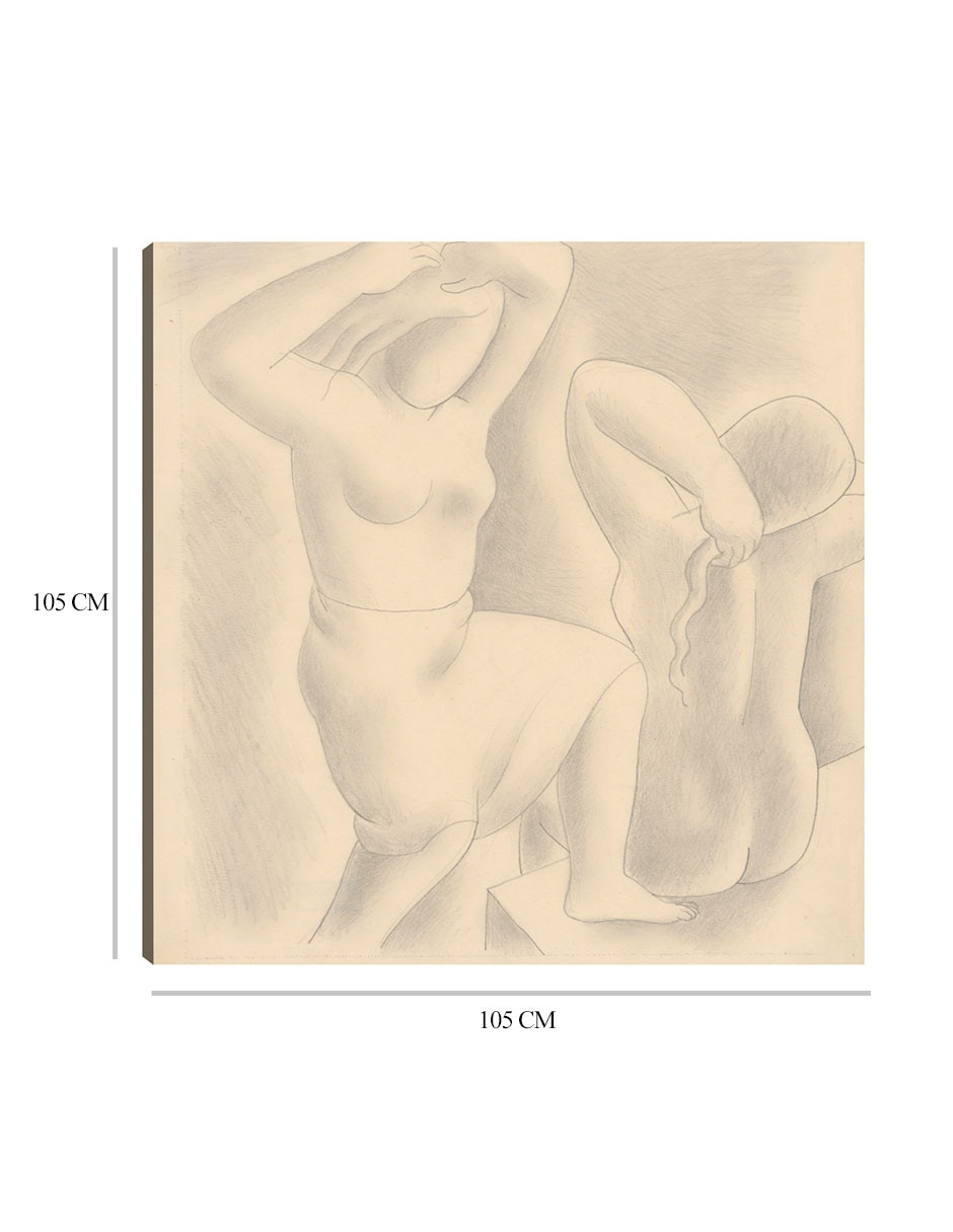 Cuadro decorativo La mañana (1929) técnica mixta Bocetos 3