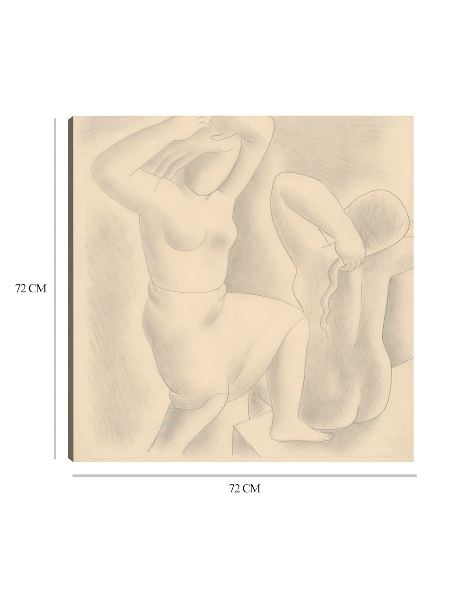 Cuadro decorativo La mañana (1929) técnica mixta Bocetos 8