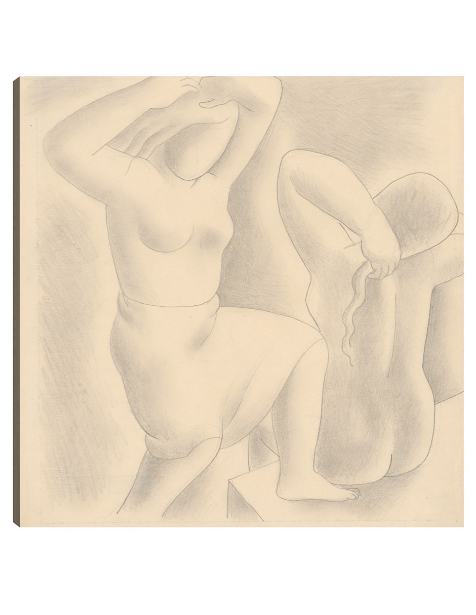 Cuadro decorativo La mañana (1929) técnica mixta Bocetos Cuadro decorativo La mañana (1929) técnica mixta Bocetos