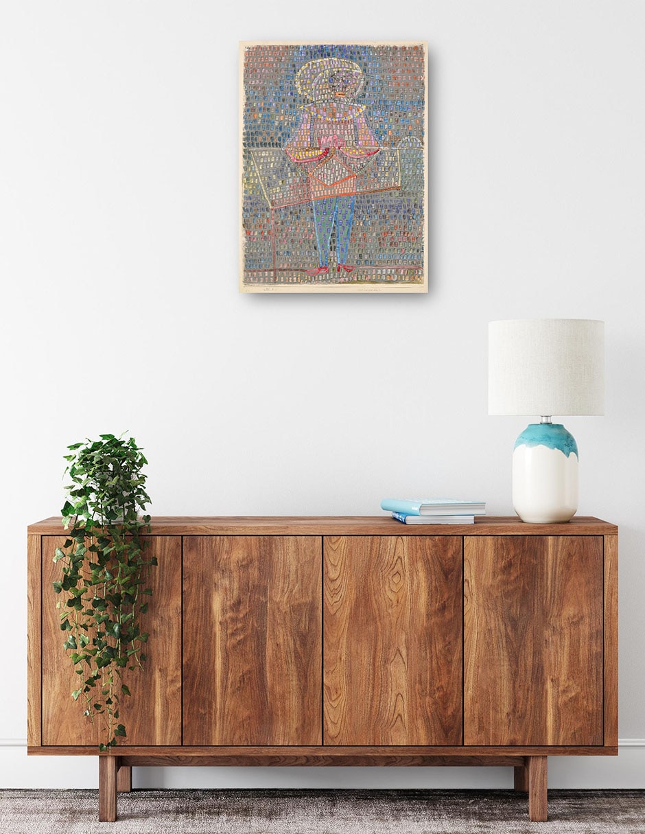 Cuadro decorativo Niño disfrazado (1931) técnica mixta Divertido 3