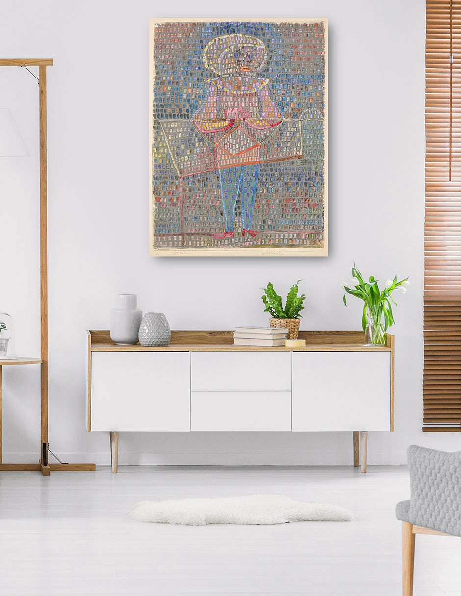 Cuadro decorativo Niño disfrazado (1931) técnica mixta Divertido 6