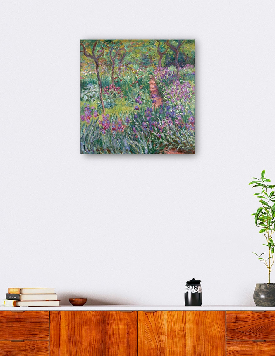 Cuadro decorativo El jardín del artista en Giverny (1900) técnica mixta Primavera 5