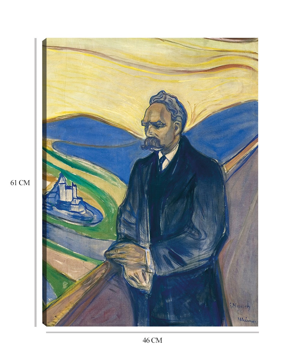 Cuadro decorativo Federico Nietzsche (1906) técnica mixta Retratos 2