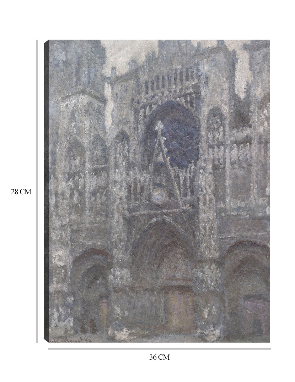 Cuadro decorativo La Catedral de Ruán. El portal, Tiempo gris (1892) técnica mixta Arquitectura 3