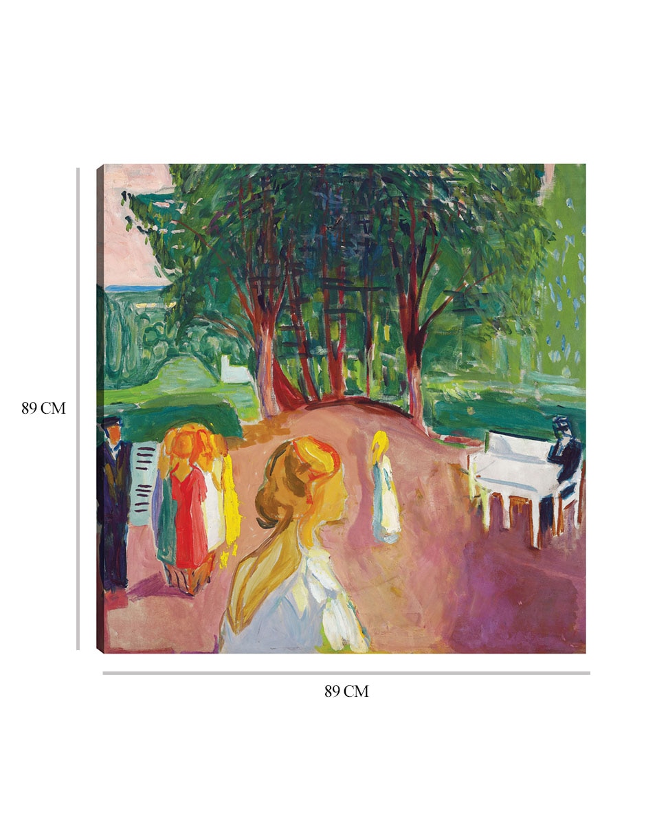 Cuadro decorativo Coqueteando en el parque (1942) técnica mixta Gente 2