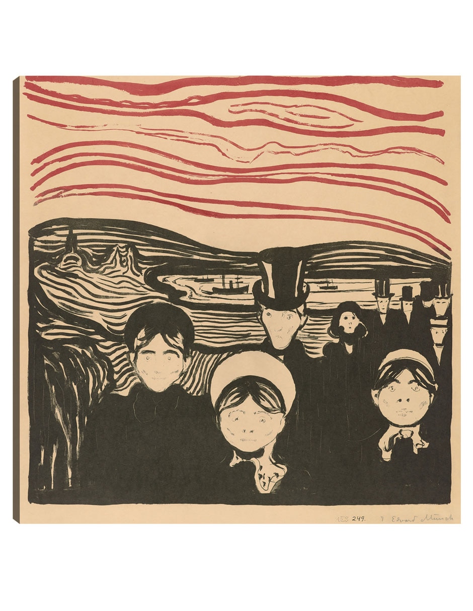 Cuadro decorativo Angustia (1896) técnica mixta Gente Cuadro decorativo Angustia (1896) técnica mixta Gente