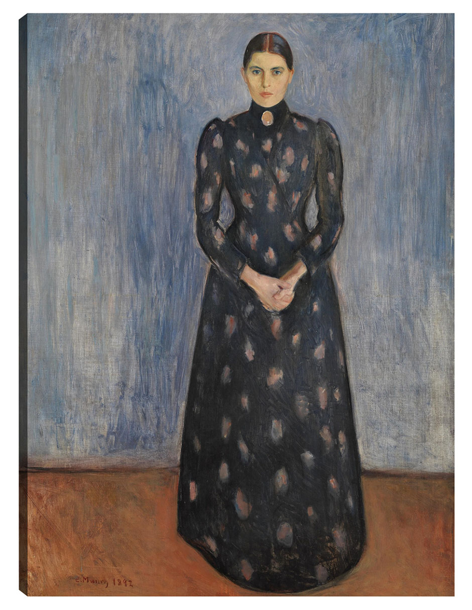 Cuadro decorativo Inger en negro y violeta (1892) técnica mixta Retratos Cuadro decorativo Inger en negro y violeta (1892) técnica mixta Retratos