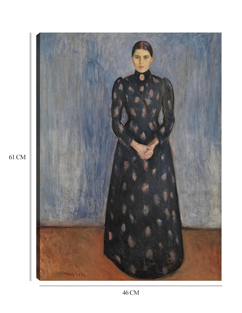Cuadro decorativo Inger en negro y violeta (1892) técnica mixta Retratos 2