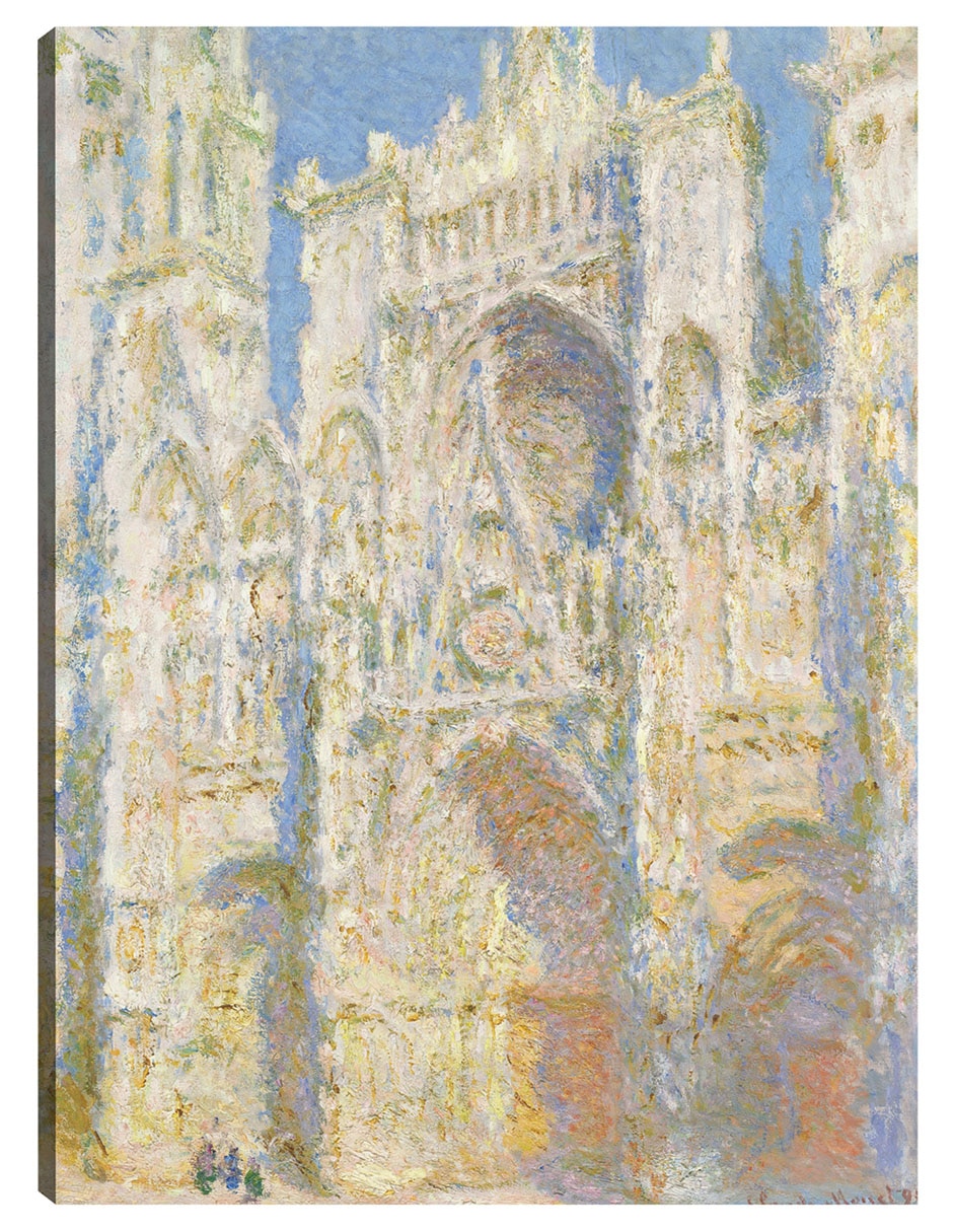 Cuadro decorativo Catedral de Rouen, fachada oeste, luz del sol (1894) técnica mixta Lugares Cuadro decorativo Catedral de Rouen, fachada oeste, luz del sol (1894) técnica mixta Lugares